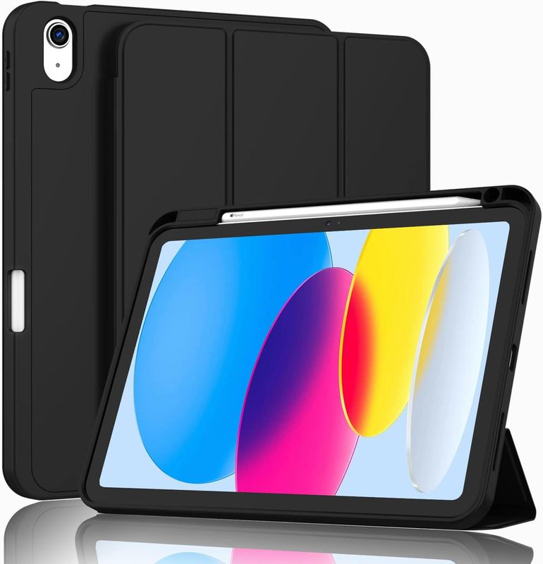 适用ipad11代三折 TPU软壳背贴平板保护套带笔槽 ipadari11保护壳|undefined