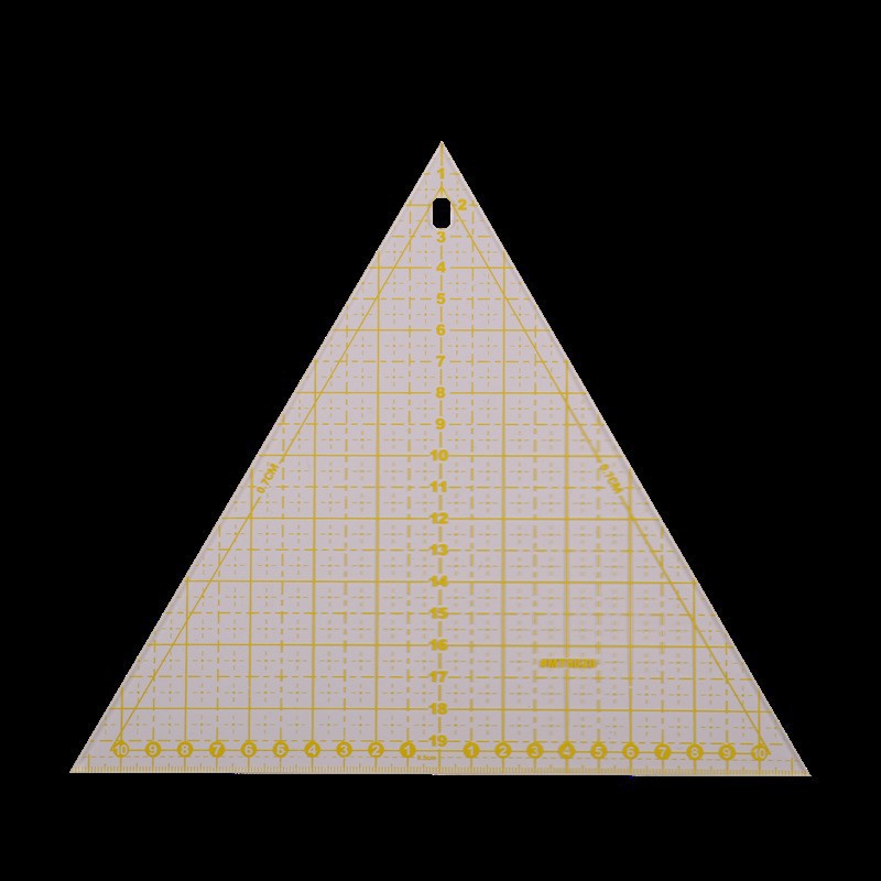 Regla de costura de acrílico cuadrado negro regla cuadrada transparente Placa de ropa a medida que hace material de herramienta