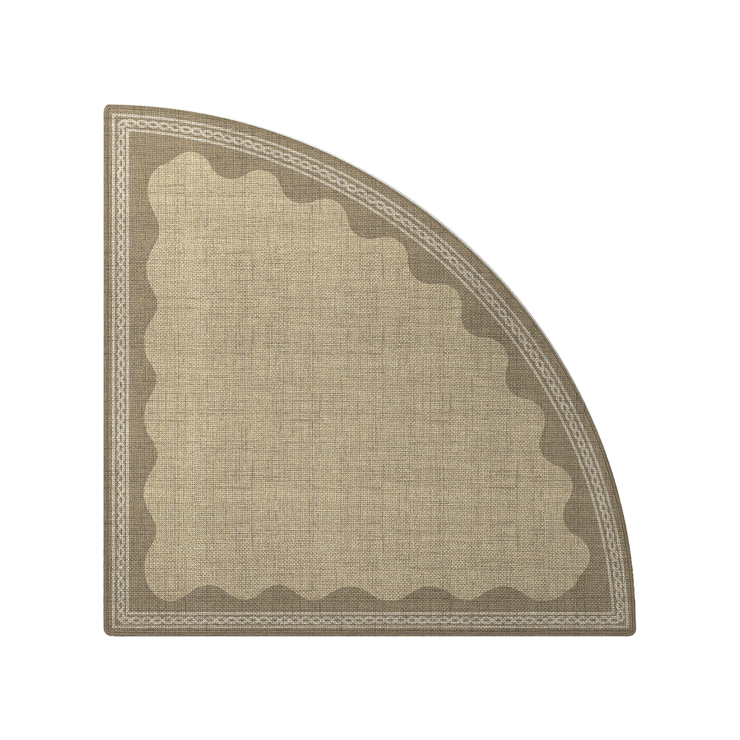 Luz de lujo en forma de ventilador dormitorio alfombra de cama suave a favor de la piel antideslizante resistente a la suciedad fácil de cuidar dormitorio decoración alfombra de pies