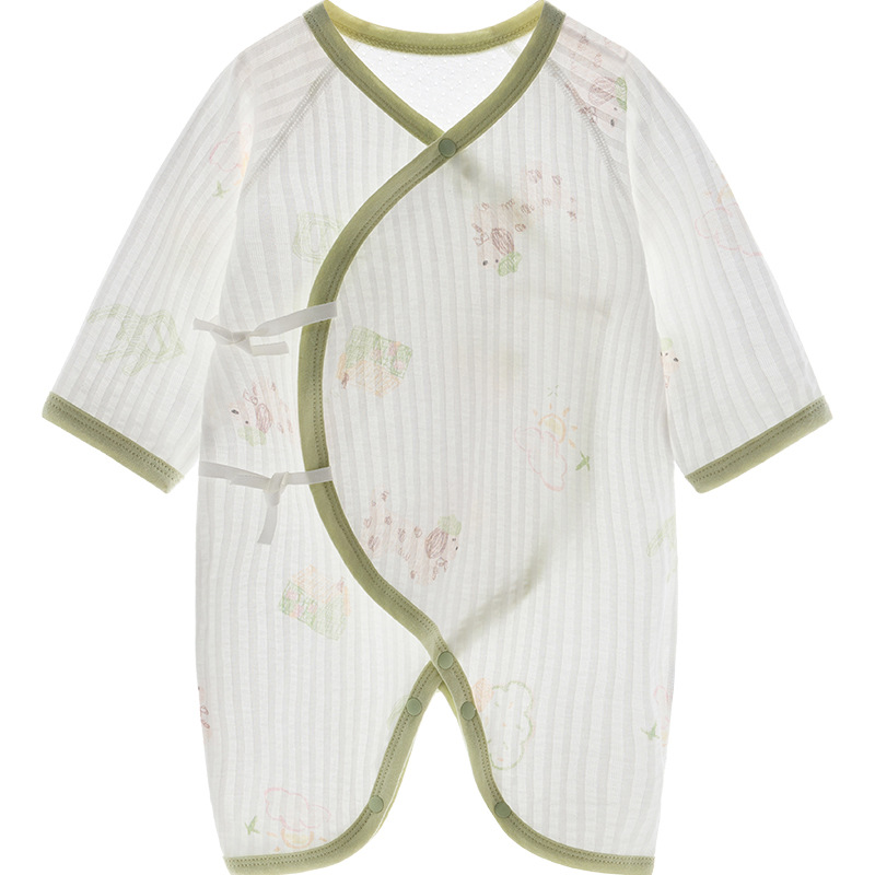 Ropa de bebé de verano pijama 0 delgado de marzo monje de manga larga ropa de mariposa nacida baby overcoat image 5