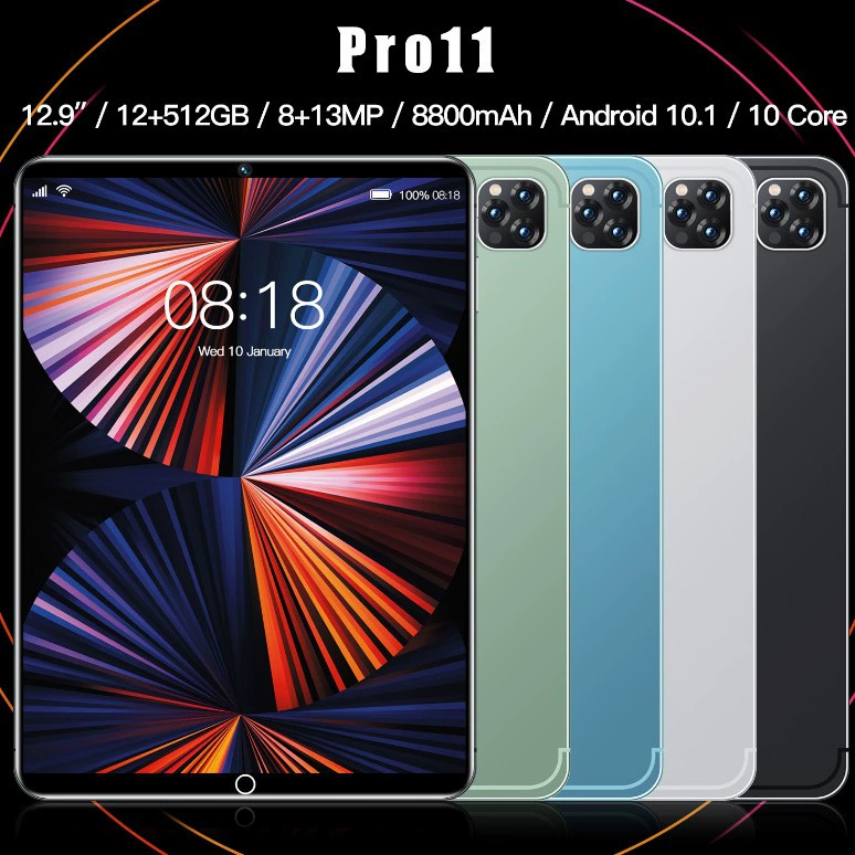 Планшет‑ноутбук 10.1 дюйма Android, 4G, Dual‑SIM, вариант 12+512 ГБ