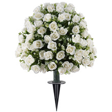 美美跨境春夏季地插树户外花园庭院仿真绿植小盆栽家居装饰品摆件