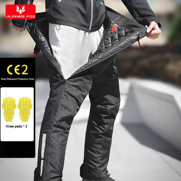 EIZ Motorcycle Quick-release Cycling Pants Windproof Locomotive Warm-keeping Anti-fall Racing Quick-release Winter Four Seasons Motorcycle Brigade Men and Women