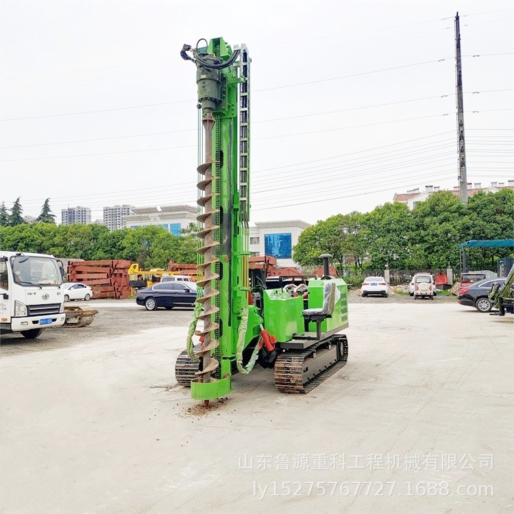 沙漠太阳能光伏桩打桩机 360度旋转全液压钻机 履带式钻孔机
