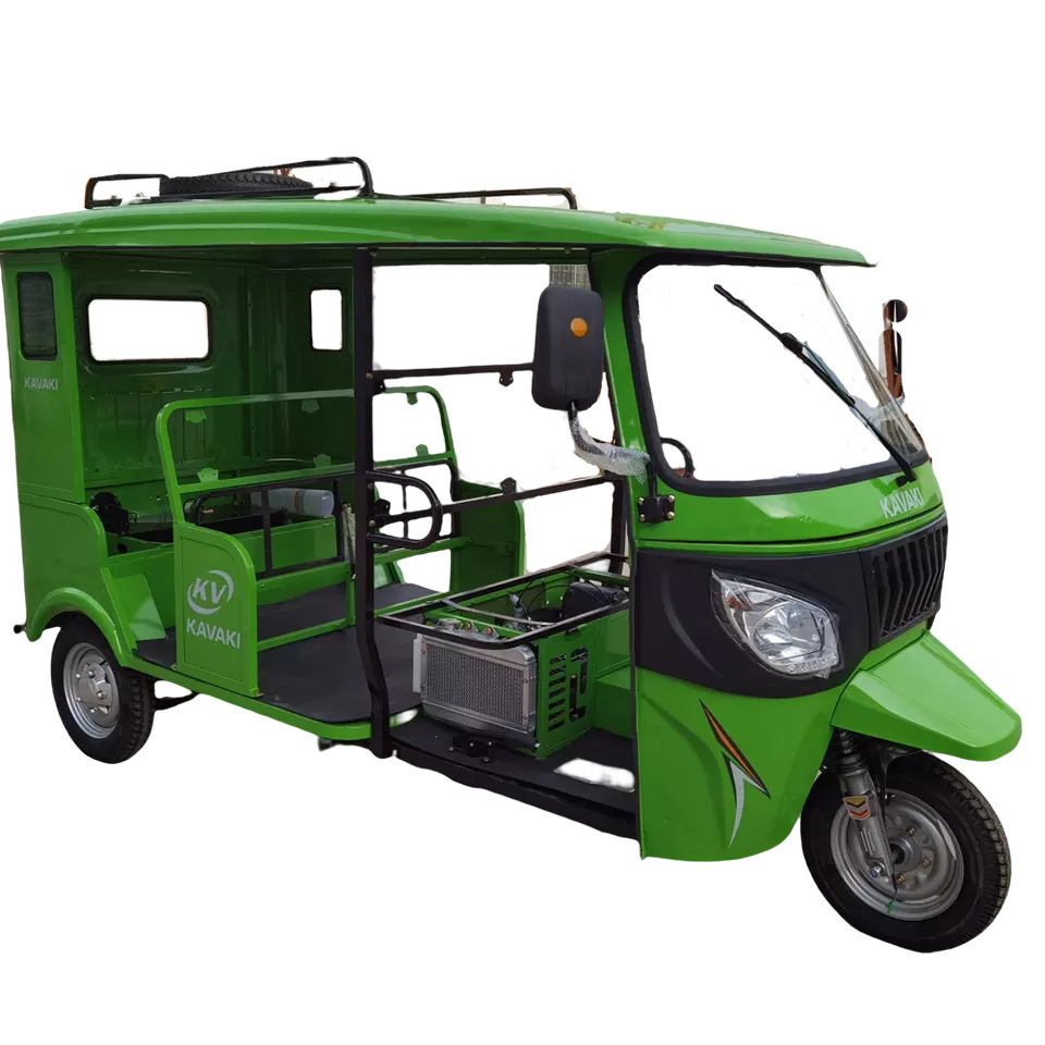Tuk-Tuk Triciclo de Pasajeros con Techo a Pedal para Transporte de Pasajeros