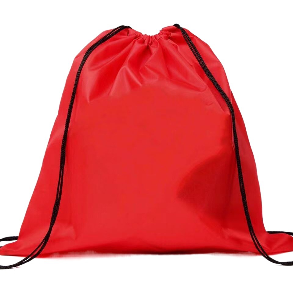 Fábrica directa 210D poliéster mochila con cordón mochila almacenamiento con cordón bolsa nylon publicidad bolsa logo