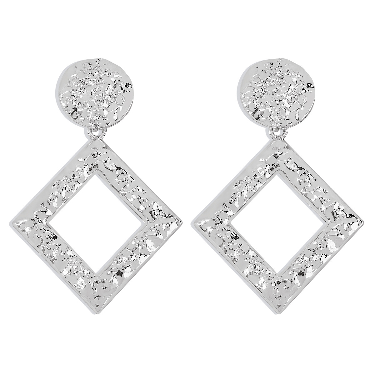 Simple Style Geometric Alloy No Inlaid Earrings display picture 5