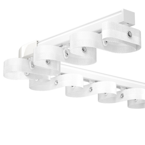 2.6mm Thick Silent Heavy Aluminum Alloy Wave Curtain Track S-shaped Wave Track Serpentine Curtain Track