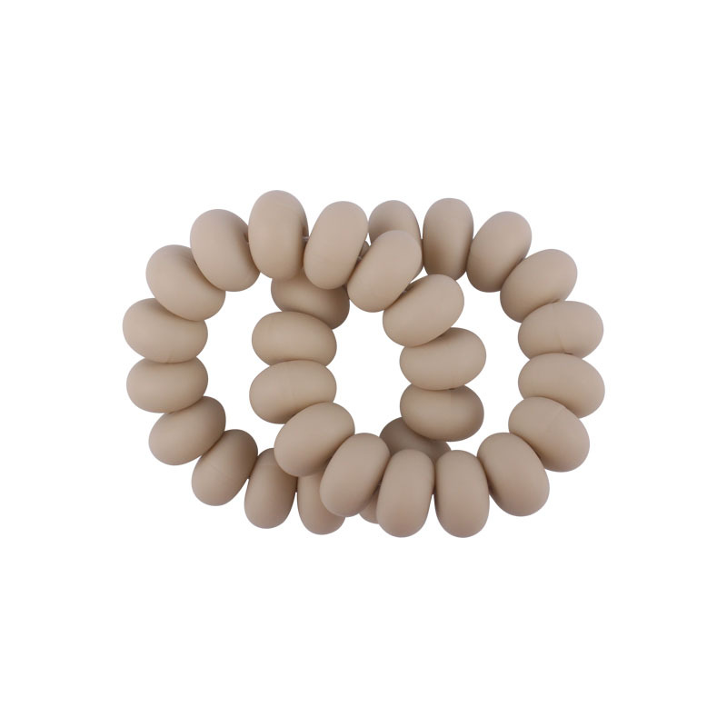 Bebé suministros pulsera mordedor juguete calmante bebé creativo cuentas de silicona mordedura pegamento molar sonajero juguete