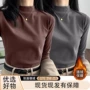女士双面半高领新款t恤