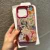 Ng00923 [Rose red litchi pattern shell] Anime newspaper