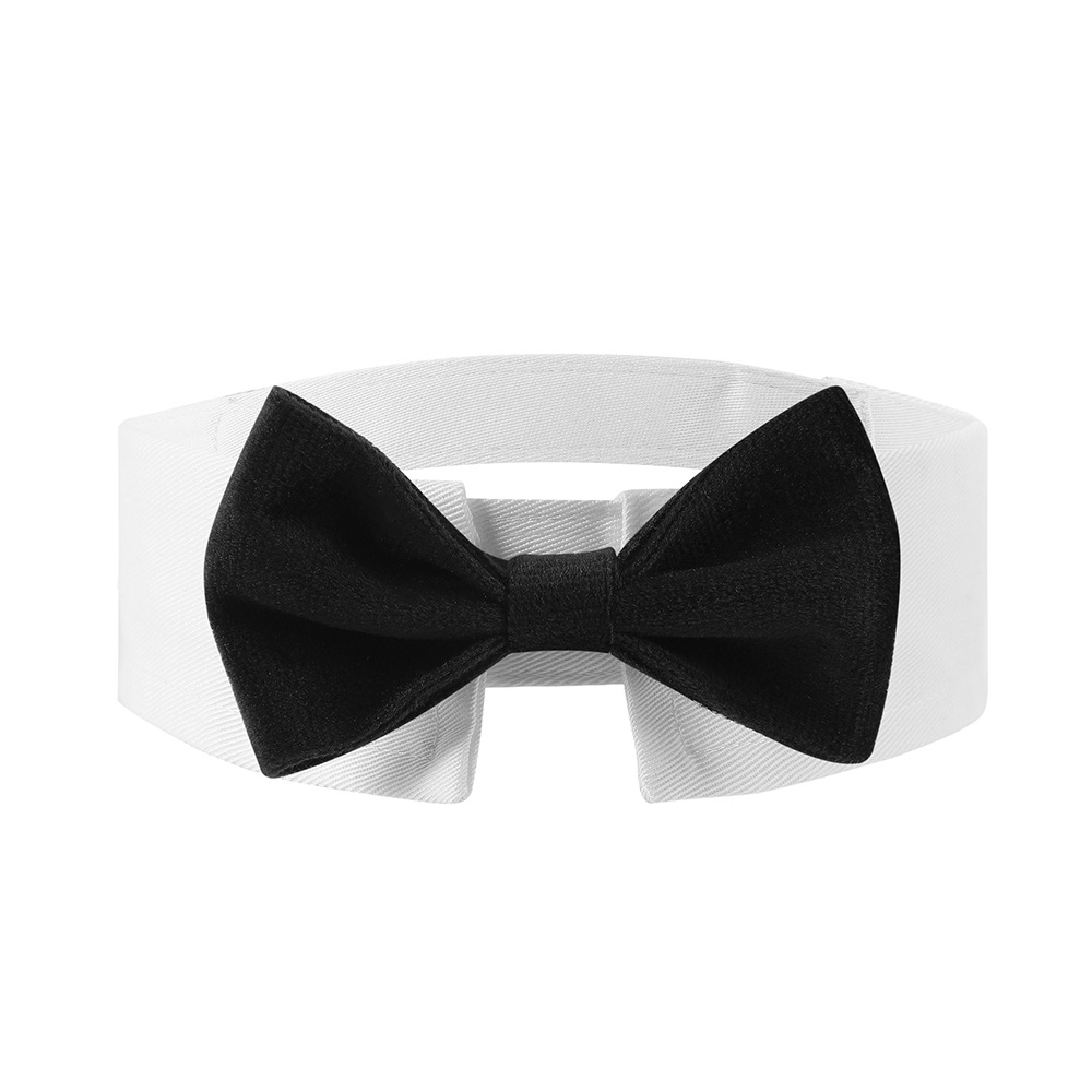 Fabricante spot transfronterizo nuevo guapo mascota corbata velcro ajustable accesorios de mascota arco