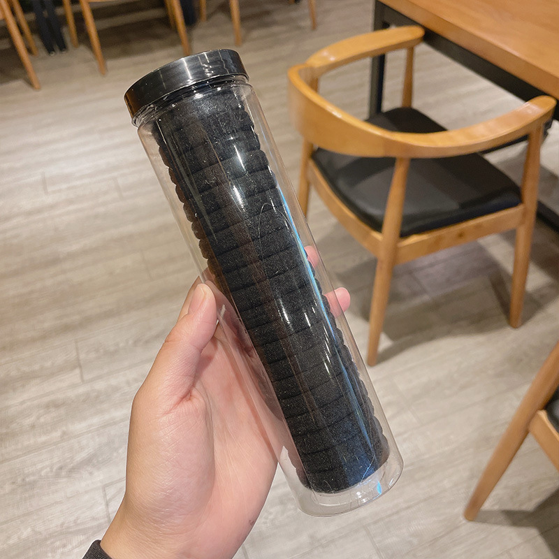 20根罐装高弹力橡皮筋发圈女春秋网红简约发绳皮筋日系扎头绳发饰|undefined