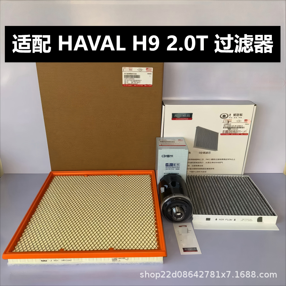 Haval H9 2.0T üçün hava, yağ və salon filtri dəsti (2015-2023)