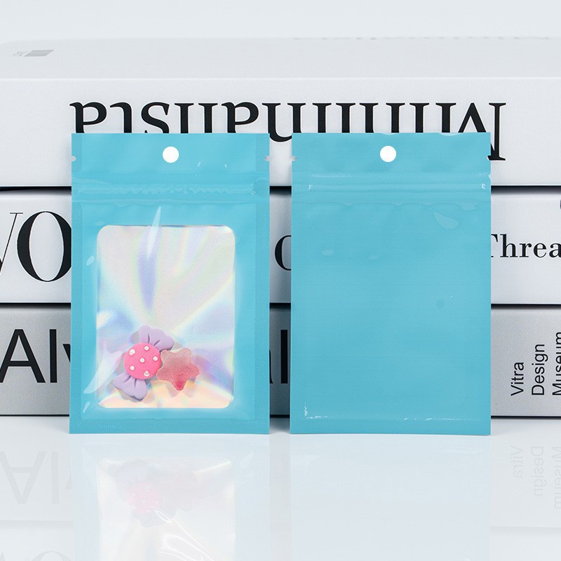 Bolsa de sello láser de color, bolsa de plástico de color, bolsa de almacenamiento transparente, bolsa de sellado, bolsa de sellado multifuncional