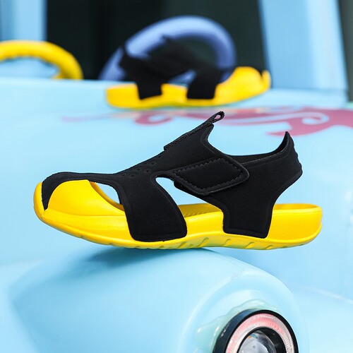 Foreign trade summer new children's sandals wholesale EVA candy solid color children's sandals soft sole non-slip boys' beach shoes