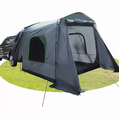 Amazon's new outdoor car tail tent is sun-proof and rain-proof, suitable for SUVs, quick to set up, portable, and ideal for camping in the trunk (Avtomobil dam çadırları)