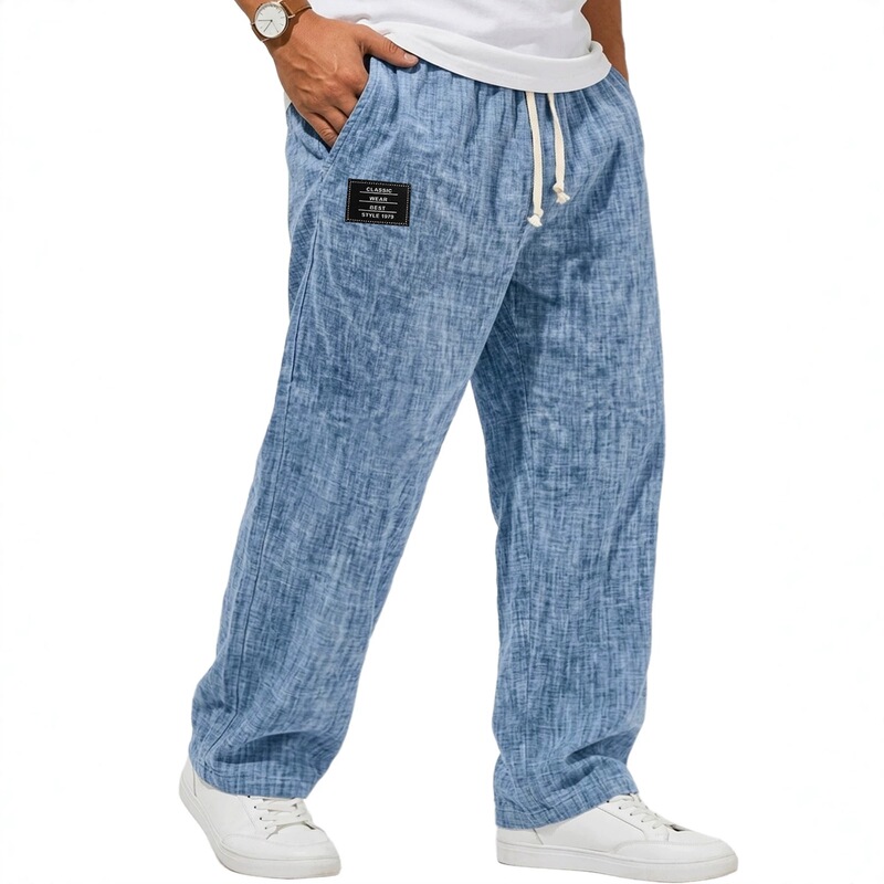 Summer European and American cross-border men's clothing, digital print, mid-waist, everyday abstract 3D effect, men's long casual pants Summer European and American cross-border men's clothing, digital print, mid-waist, everyday abstract 3D effect, men's long casual pants
