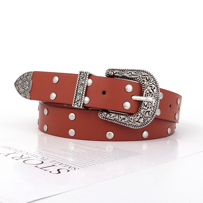 Cinturón Punk para Mujer de Cuero PU con Hebilla de Aguja para Jeans image 9