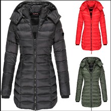 清仓处理新品冬季韩版新款女式棉衣女中长款修身棉袄保暖羽绒棉服