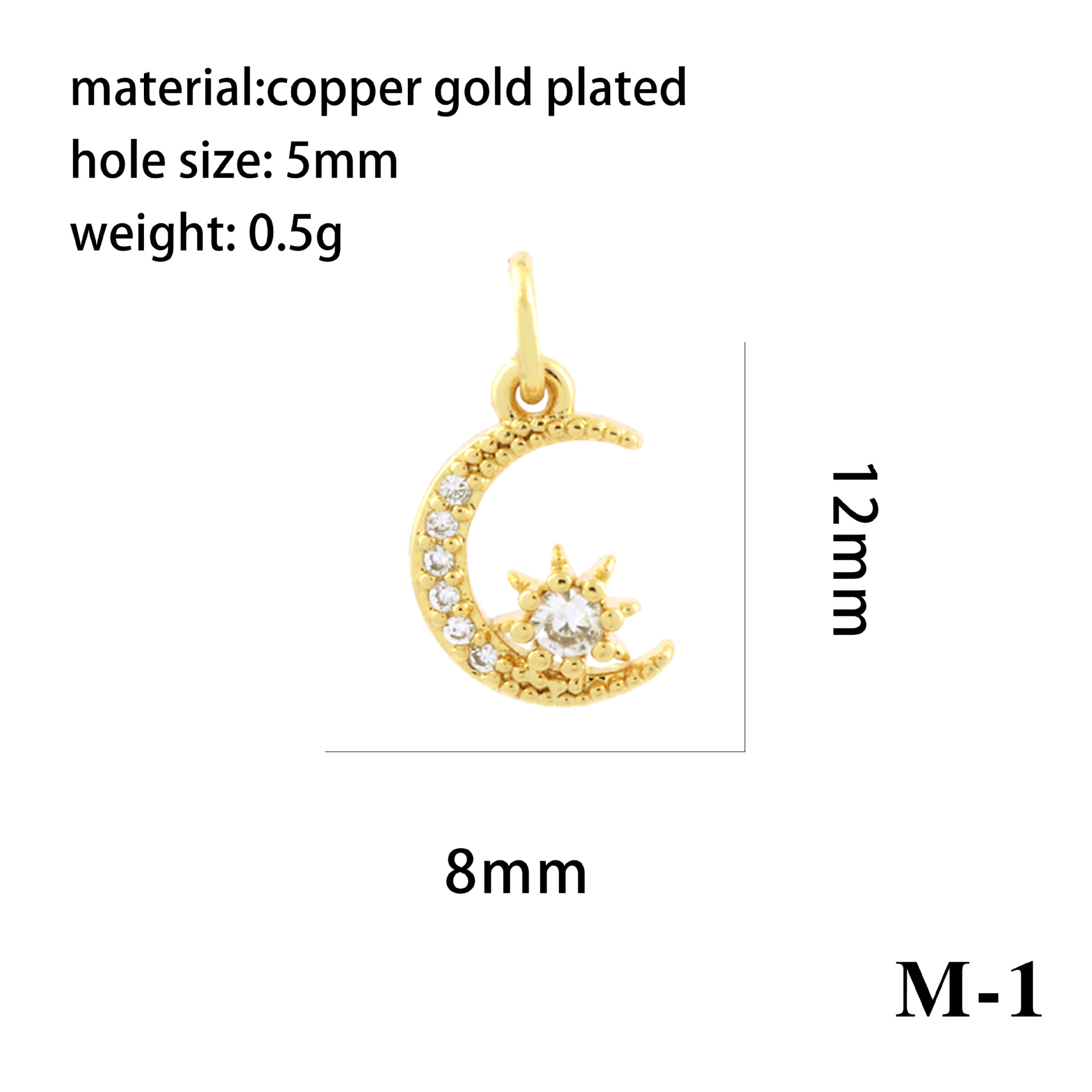 2g Weight Pendant Jewelry Making Type 18K Gold Plated Plating Material Zircon Inlay Material DIY Jewelry Accessories Classification 1 Piece Quantity Copper Material Star, Coconut Tree, Notes Pattern Plating, Inlay Design Simple Style Style 1 Piece Copper Zircon 18K Gold Plated Star Coconut Tree Notes Pendant 11