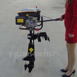 小型四冲程挂桨机 灵活轻便船桨机推进器 拆装简单汽油船挂机图片