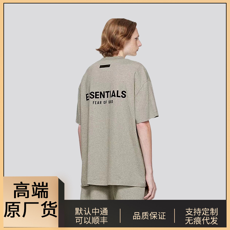 FOG复线ESSENTIALS短袖高街美式宽松情侣潮牌男女纯棉T恤批发