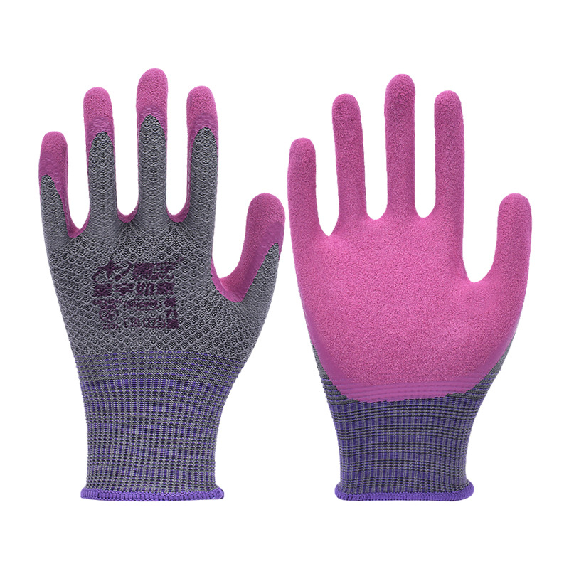 Guantes elásticos de protección laboral antideslizantes, resistentes al desgaste, elásticos, duraderos y transpirables, pegamento de protección laboral
