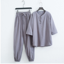 中国风禅服茶服居士服套装中式唐装古装男士汉服佛系古风和服男装