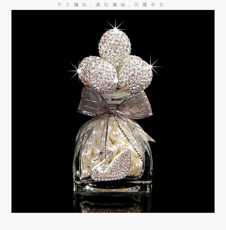 Confession balloon personality creative car ornaments diamond perfume bottle ornaments cushion car multiple styles car interior ornaments