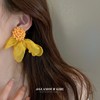 Fresh cute universal fashionable advanced earrings, flowered, light luxury style, high-quality style, wholesale