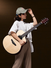 41寸吉它吉他雲杉單板40初學者男女生木吉他入門練習民謠吉他樂器