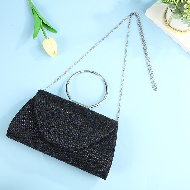 Polyester Solid Color Square Evening Bags display picture 2