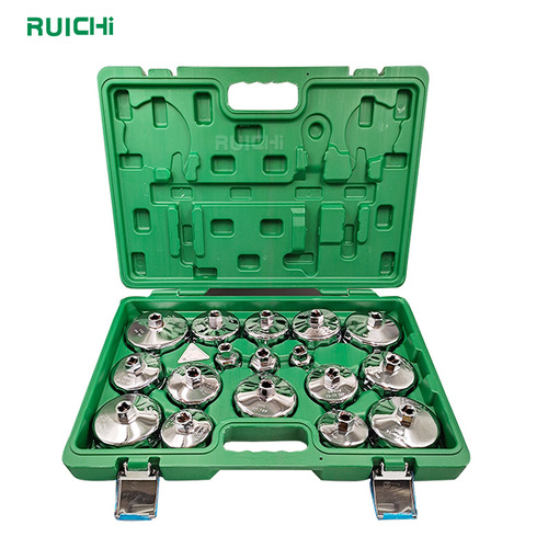 Factory direct sales professional car repair filter wrench 17-piece tool set cap-type oil grid set