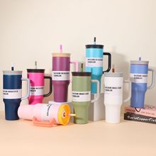 跨境外贸40oz手柄冰霸杯巨无霸真空汽车杯户外高颜值运动水杯批发