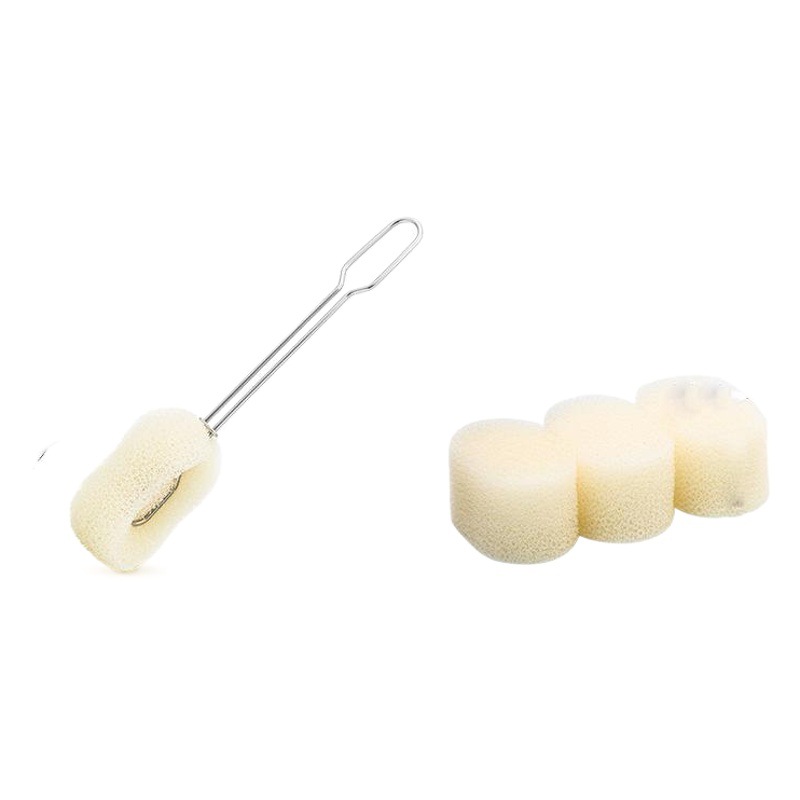 交換可能なブラシヘッド清潔カップブラシ長い柄360度ボトルブラシ家庭用抗菌哺乳瓶ブラシクリエイティブスポンジブラシ