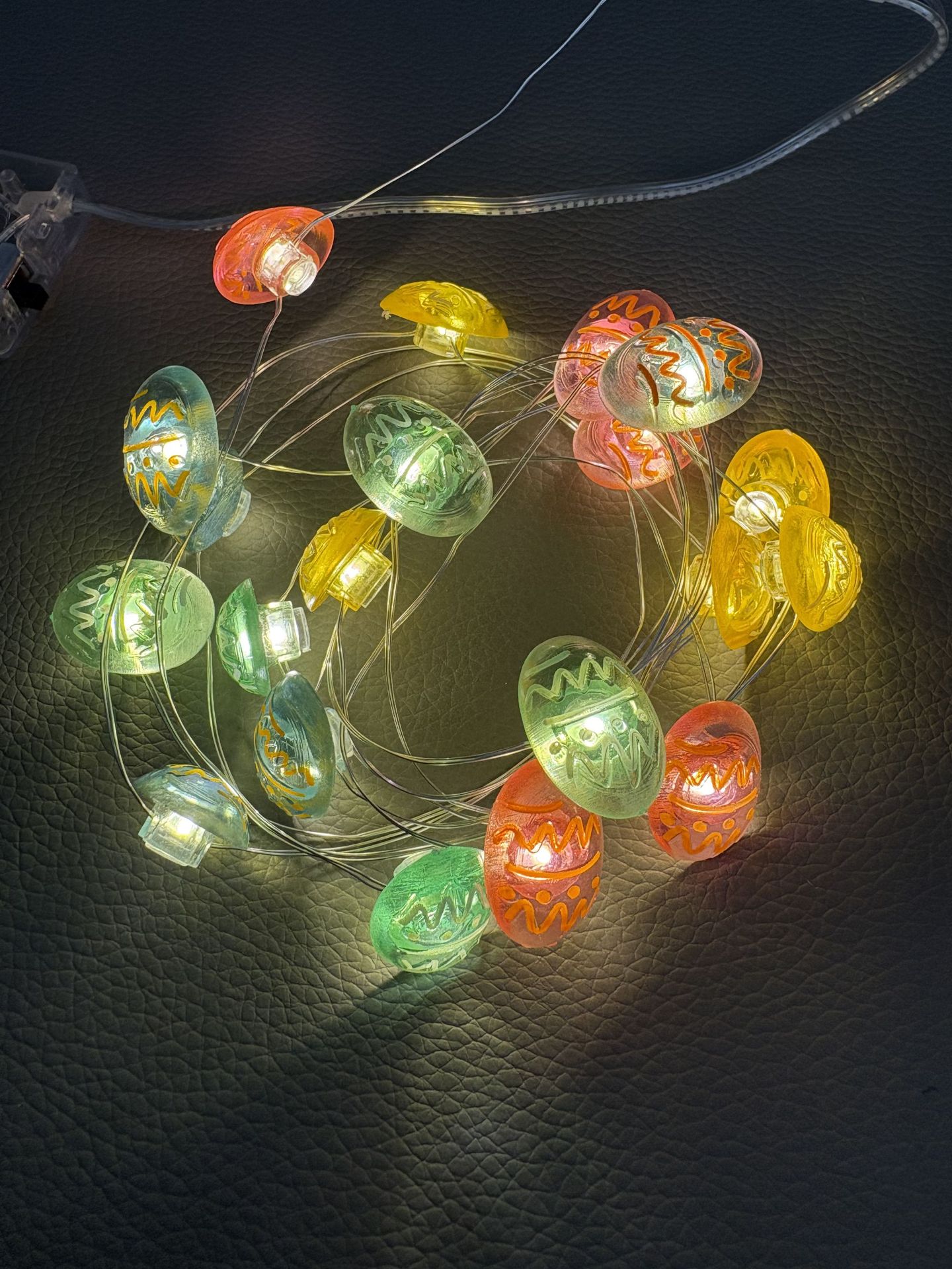 LED lámpara de modelado de alambre de cobre de Pascua Zanahoria Conejo pollo Lámpara Luminosa cadena Lámpara decorativa lámpara de alambre de cobre cadena lámpara de color