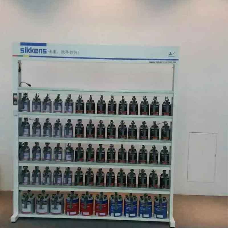 Mezclador de pintura de automóvil estante equipo de tintura computadora mezclador de pintura silencioso libre de mantenimiento incluye cubierta de mezcla de pintura image 4