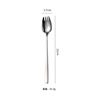 Eyn 304 stainless steel Korean spoon spoon fork rectangular handle tone pupa spoon size company gift tableware tableware steak knife