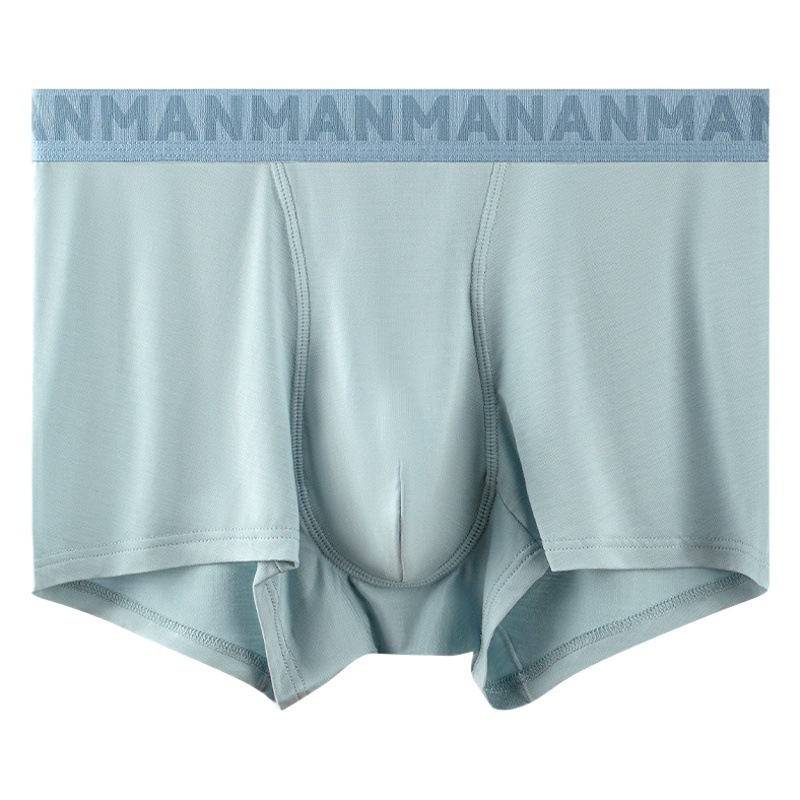 Ropa interior masculina Modal, entrepierna de seda antibacteriana 10A, cómoda y transpirable, calzoncillos bóxer de cintura media para hombre, venta al por mayor de fábrica.
