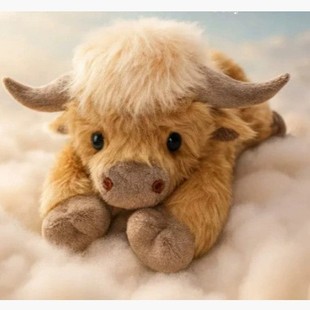 Hishland Cow Plush�ߵ�ţë�q��߳���ܛ�L����С����që��ż
