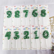 跨境热销恐龙数字蜡烛彩色儿童宝宝生日蜡烛派对蛋糕装饰用品批发