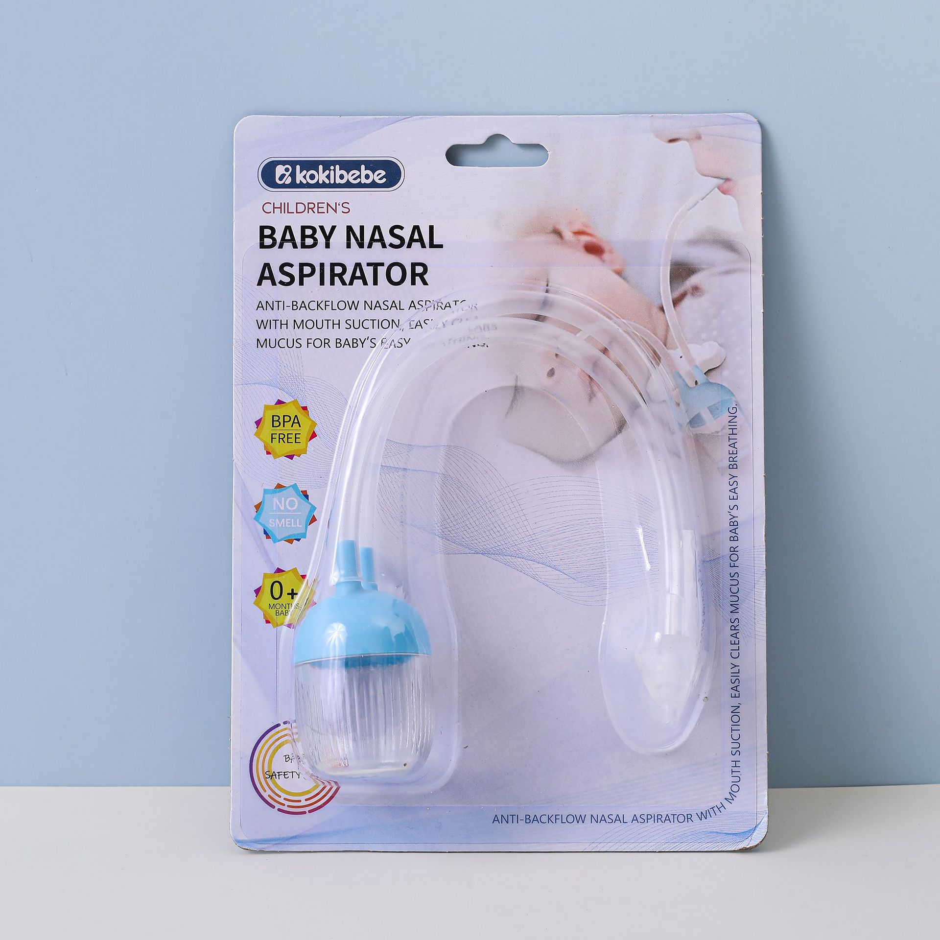 Aspirador Nasal Bucal para Bebé de Plástico, Anti-reflujo, Tipo Catéter, para Bebés
