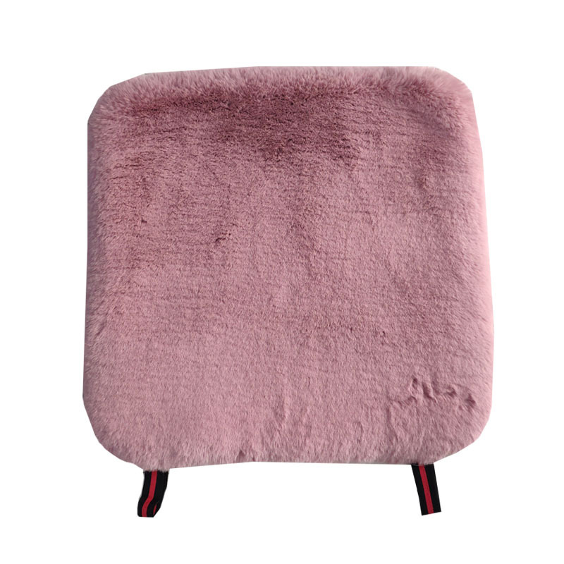 Autumn and Winter encryption thickened imitation rabbit fur three-piece car cotton cushion square cushion imitation wool car cushion without back cushion