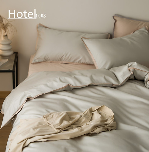 100 pieces of Xinjiang long-staple cotton four-piece set all-cotton duvet cover and bed sheet, double-sided pure cotton spring and autumn style luxury bed set