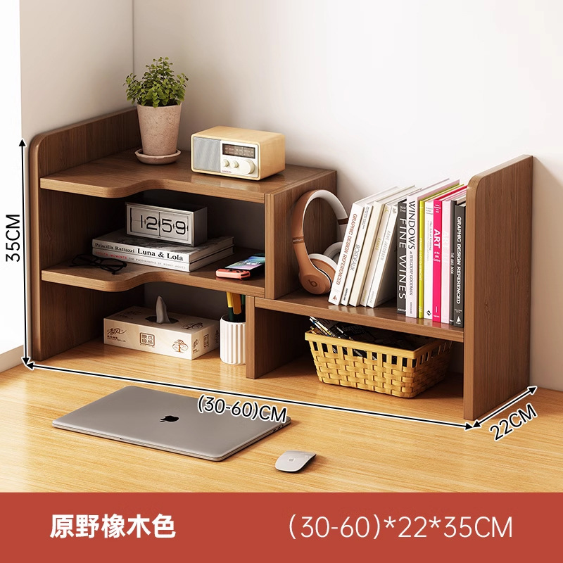 Escritorio de oficina estantería almacenamiento estante estudiante escritorio almacenamiento estante dormitorio escritorio simple multi-capa pequeña librería