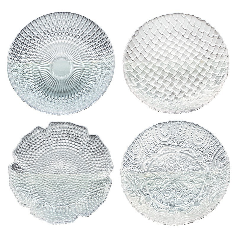 Plato Frutas Vidrio Relieve - Hotel Hogar