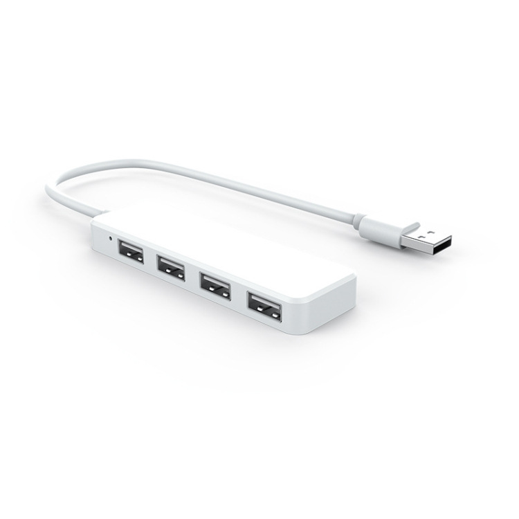 4 in 1 USB Type-C Hub 4 Port USB HUB LED Gösterge Işığı Docking Station Telefon ve Bilgisayar Uyumlu