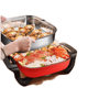 Multifunctional Electric Hot Pot with Steamer for Home Use, Suitable for Stir-Frying, Steaming, Cooking, Dormitory Hot Pot, and Grilled Fish