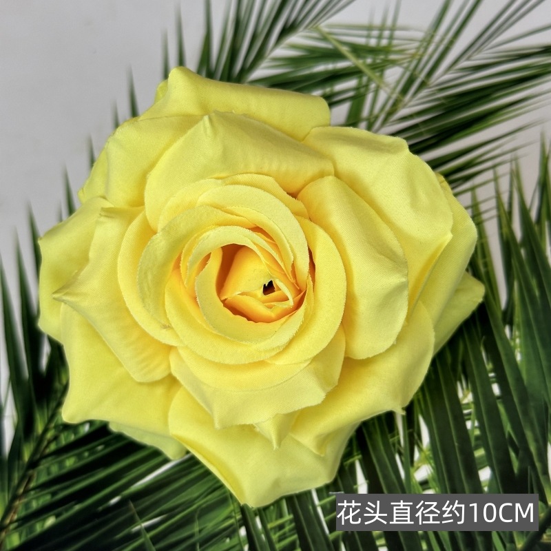 Franela artificial flor Rosa cabeza ramillete rojo boda flor pared tiro apoyos flor artificial arco flor artificial al por mayor